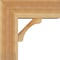Ekena Millwork Legacy Block Rough Sawn Bracket w/ Offset Brace, Western Red Cedar, 8"W x 20"D x 20"H BKT0806X20X20LEC05RWR - alternate 3